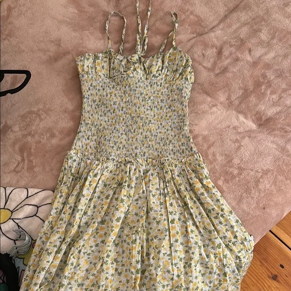 Free people Floral Yellow and green Sundress - Picture 2 of 3